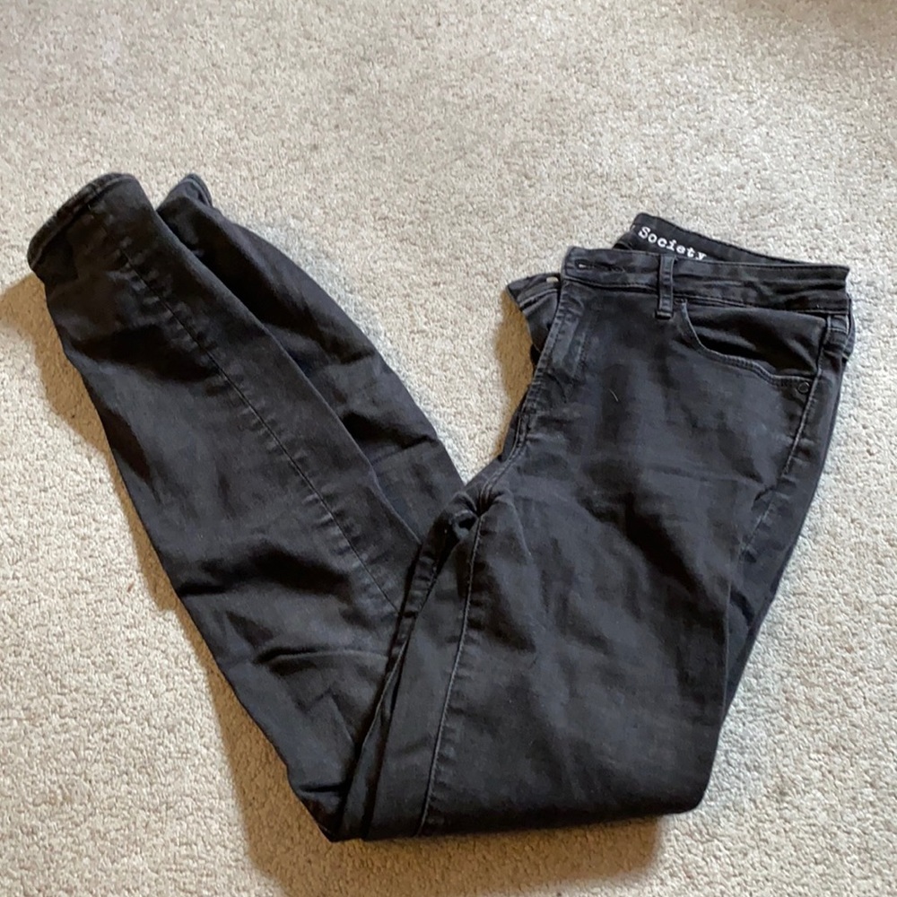 Articles of society mid rise black jeans
